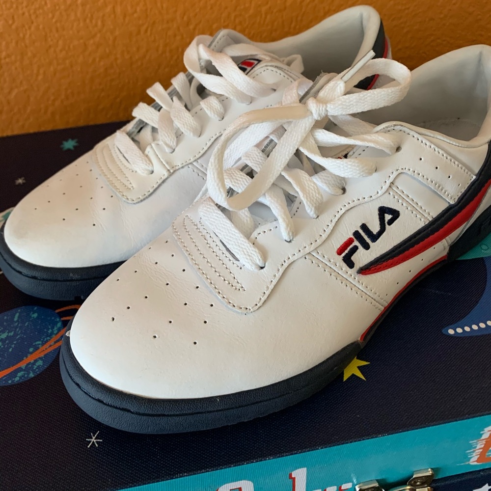 Fila white original fitness low top